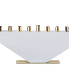 Sleek Concrete Menorah for Hanukkah Decorations - Fancy Lady Series