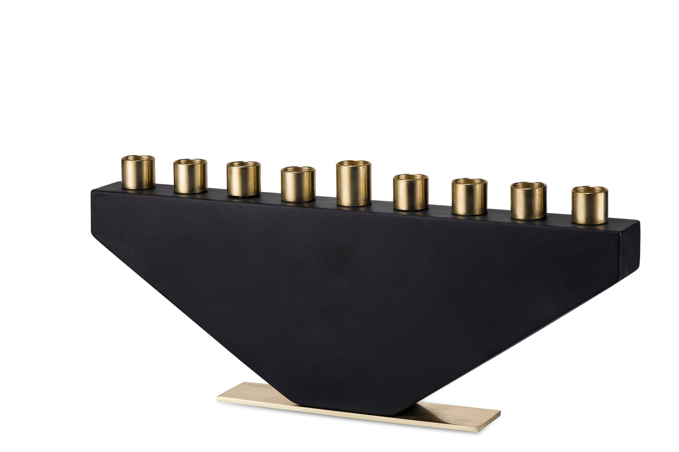 Black Fancy Lady Concrete Menorah