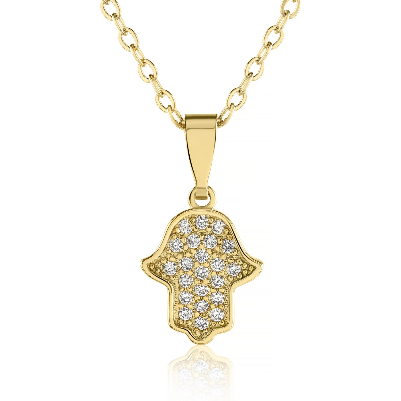 Hamsa Necklace with a Timeless Style - Naomi