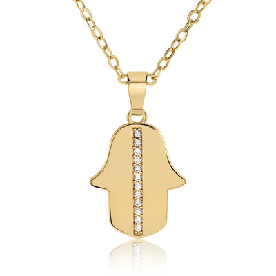 Hamsa Necklace with a Classic Style - Milly