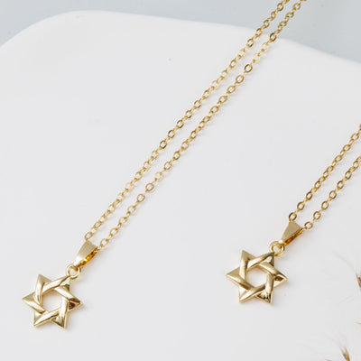 Star of David Necklace in a Classic & Clean Design - Sarai