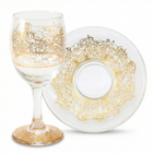 Classic Jerusalem Glass Kiddush Cup – Jerusalem Glass Series