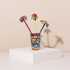 Sculptural Floral Enamel Art