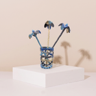 Floral Ensemble Hand-Painted Enamel Art