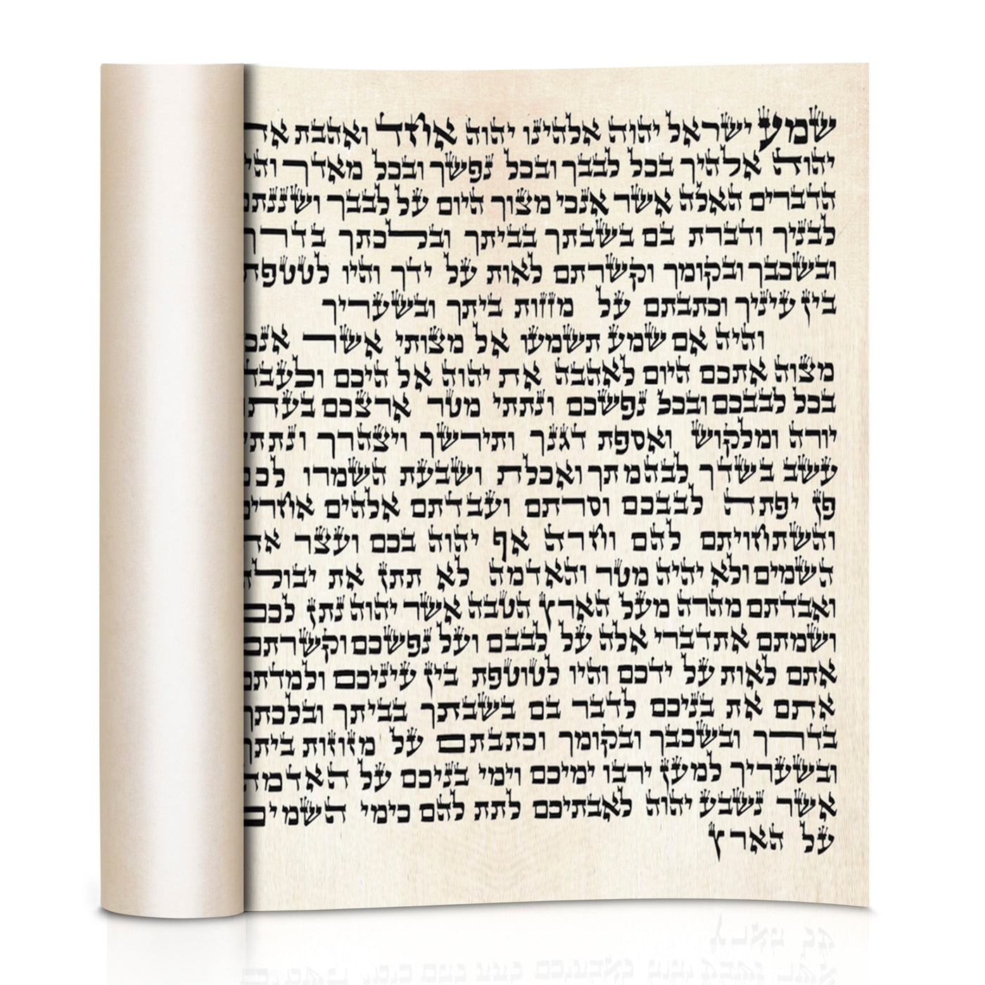Handwritten Kosher Mezuzah Scroll -Certified Sofer Stam - 3" /4" / 5" 