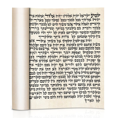 Handwritten Kosher Mezuzah Scroll -Certified Sofer Stam - 3" /4" / 5" 