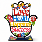 English Blessing Words Hamsa Desktop Art