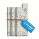 4 Mezuzah Case Set | 1 XL Entrance + 3 L Room Mezuzah Cases | Free Shipping [Street]
