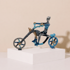 Open Road Motorcycle Enamel Sculpture