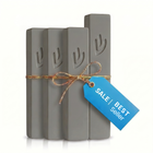 4 Mezuzah Case Set | 1 XL Entrance + 3 L Room Mezuzah Cases | Free Shipping [Street]