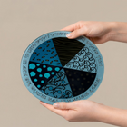 Pot base with a modern and clean design | Handmade from tempered glass | Aqua Spirit series