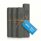 4 Mezuzah Case Set | 1 XL Entrance + 3 L Room Mezuzah Cases | Free Shipping [Street]