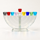 Arch-Shaped Crystal Hanukkah Menorah | Balance