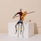 Colorful Performer Hand-Painted Enamel Art
