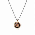 Bronze Lucky Horseshoe Pendant Necklace