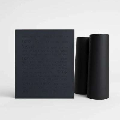 Luxury Concrete Candle Lighting Set – Siena & Bliss Series  Black