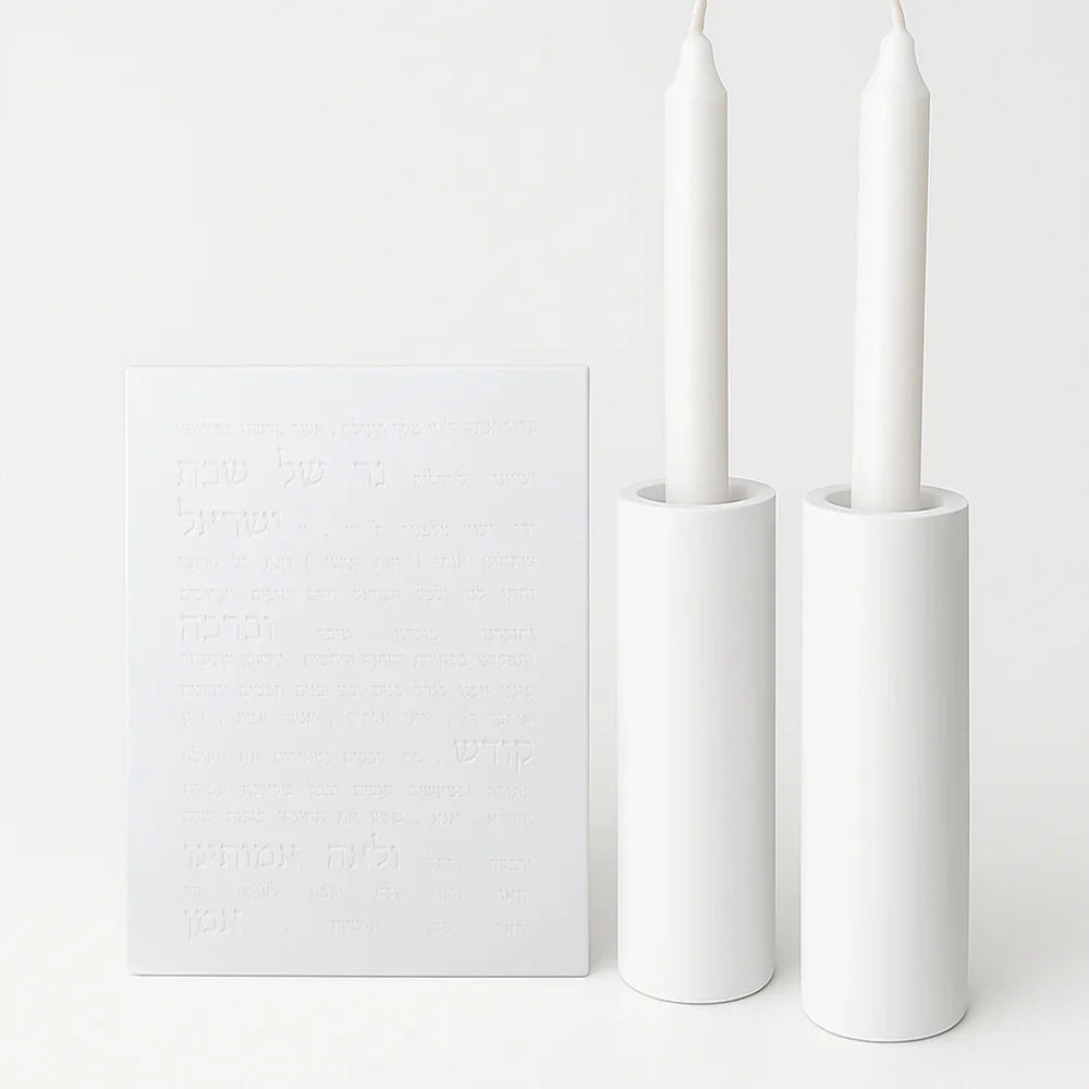 Luxury Concrete Candle Lighting Set – Siena & Bliss Series  White