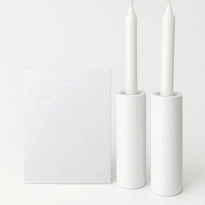 Luxury Concrete Candle Lighting Set – Siena & Bliss Series  White