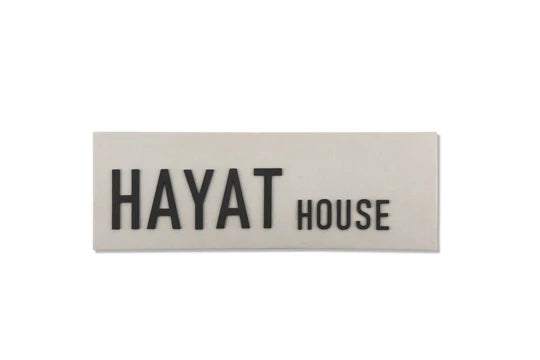 Personalized house sign made of gray concrete - HOUSE series (Copy)  Door sign + Mezuzah case + number sign