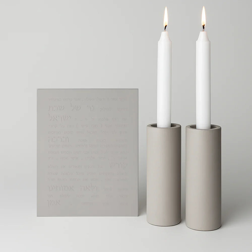 Luxury Concrete Candle Lighting Set – Siena & Bliss Series  Gray