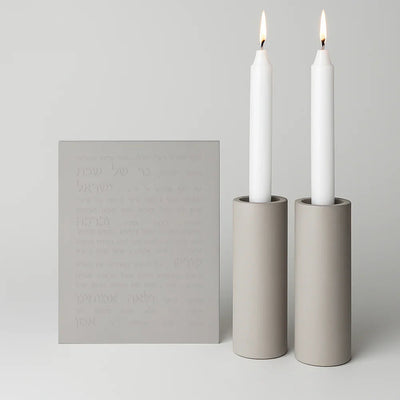 Luxury Concrete Candle Lighting Set – Siena & Bliss Series  Gray