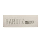 Personalized House entrance concrete sign with engraving - Sandy Series
