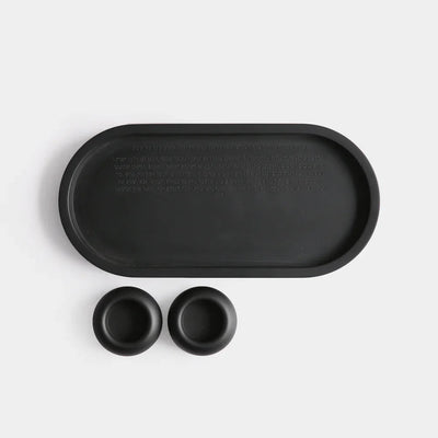 Premium Handmade Shabbat Candle Set – Grace & Clean Series  Black
