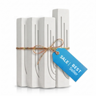 Set of 4 Mezuzah Cases | 1 XL Entrance Mezuzah Case + 3 Large Room Mezuzah Cases | Free Shipping | Glam
