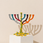 Branching Harmony Enamel Menorah