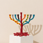 Garden of Light Hand-Painted Menorah