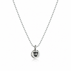 Sterling Silver Shin Pendant Necklace