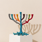 Flourishing Branches Enamel Menorah