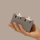 Concrete Sabbath Candle Holders – Cube Series