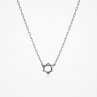 Sterling Silver Open Star Necklace
