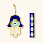 Hamsa Evil Eye Acrylic Mezuzah Set