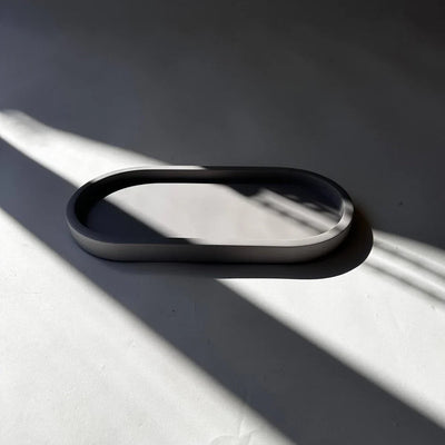 Stylish Concrete Tray – Modern Minimalist Aesthetic – Luna Series