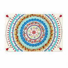 Shabbat Mandala Challah Tray with Hebrew Blessings