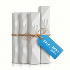 4 Mezuzah Case Set | 1 XL Entrance + 3 L Room Mezuzah Cases | Free Shipping [Wave]