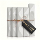 5 Mezuzah Case Set | 1 XL Entrance + 4 L Room Mezuzah Cases | Free Shipping [Wave]