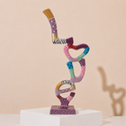 Vertical Love Enamel Sculpture