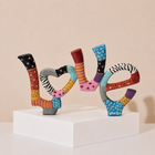 Love Mini Hand-Painted Enamel Sculpture