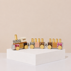 Sculptural Hanukkah Train Enamel Art