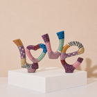Love Charm Hand-Painted Enamel Art