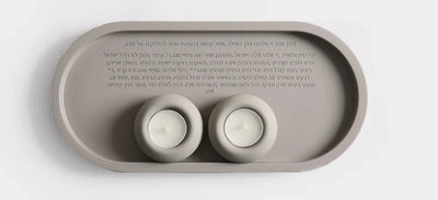 Premium Handmade Shabbat Candle Set – Grace & Clean Series 