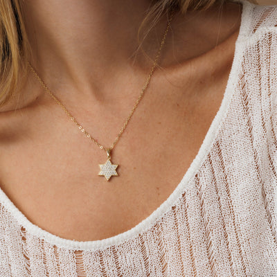 Star of David Luxurious Necklace - Abby