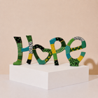 Hope Mosaic Hand-Painted Enamel Sculpture