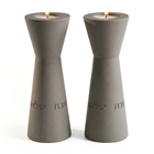 Elegant Concrete Sabbath Candle Holders – Aura Series