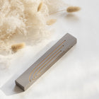 Gray Concrete Mezuzah Case with Gold Engraving | Glam