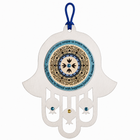 Blue Home Blessing Stainless Steel Hamsa