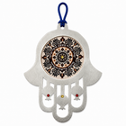 Burgundy Business Blessing Stainless Steel Hamsa